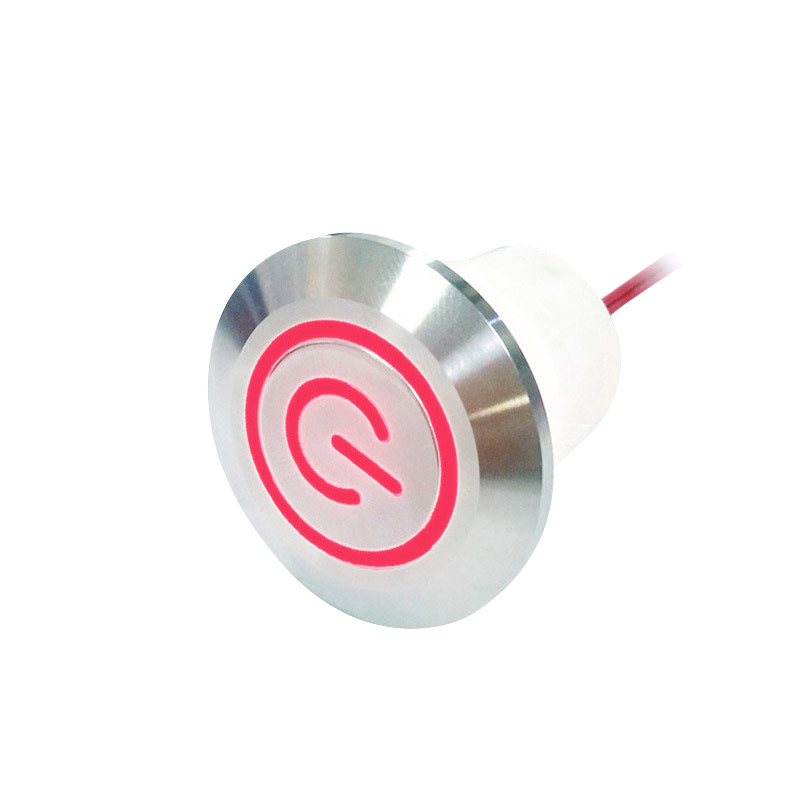 30mm商用炉灶启动点火开关30mm防水金属开关30mm带灯防水金属开关