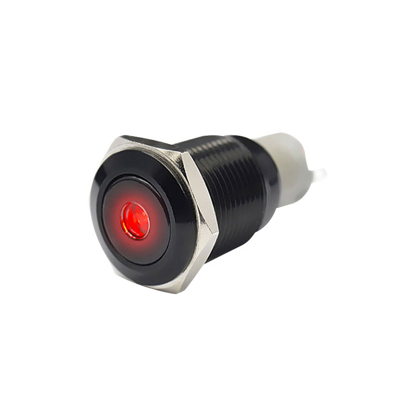 诚信厂家嘉腾供应黑色发光16mm金属开关