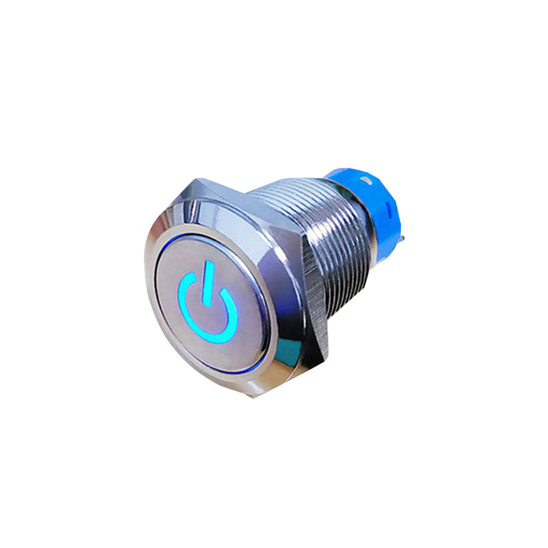 嘉腾供应自复位环型灯自锁式金属按钮开关